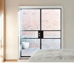 Aluminum Slim Frame Sliding Door with Glass for House and Villa