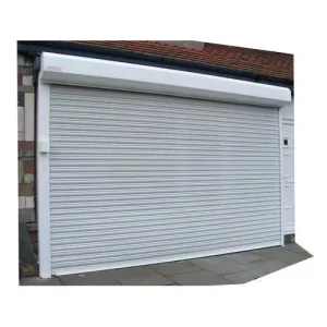 Aluminum Steel Roll-Up Garage Door, Wind-Resistant, Outdoor Use