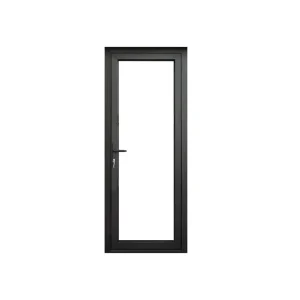 Aluminum Swing Door Modern Design Front Deck Balcony Door Windows Profile Price Cylinders Lock With Key Aluminum Swing Door