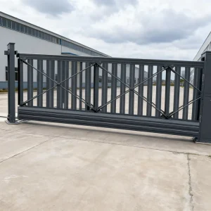 Aluminum Telescopic Automatic Outdoor Security Suspended Sliding Garden Gate