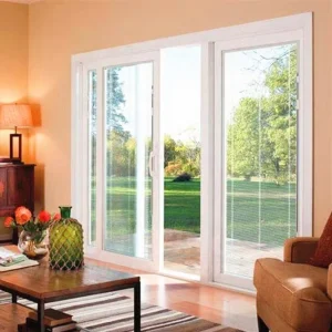 Aluminum Tempered Glass Exterior Sliding Door for Hotels