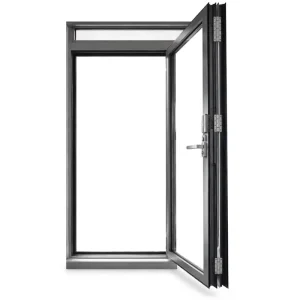 Aluminum Tempered Glass Outswing Full Glass Swing Front Entry Door Modern Exterior Entrance