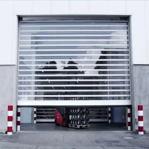 Aluminum Transparent Full View Polycarbonate Automatic Rolling Shutter Garage Door