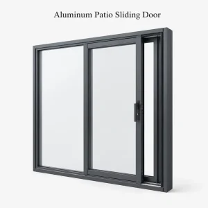 Aluminum Waterproof Sliding Glass Door with Stacker Design for Home Office Patio