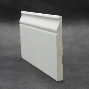 American-Style Custom-Size White Primed MDF Door Casing Molding Baseboard Skirting