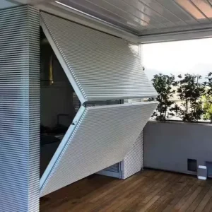 American-Style Glass Garage Door Tilt-Up Vertical Aluminum One-Piece Garage Door