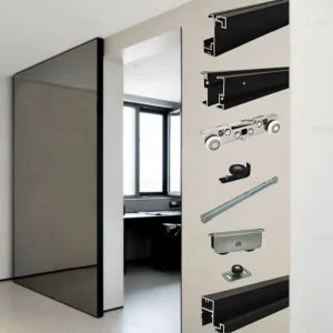 American Style Magic 2 Ghost Sliding Door System Hidden Track Trackless Hardware Kit