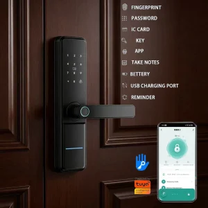 Android Zigbee Waterproof WiFi Fingerprint Smart Biometric Door Lock for Home