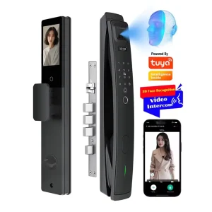 Anti-Fire Door with Palm Vein and Face Recognition System, Aluminum Alloy, Steel and Wood, Cloud Data Storage Option