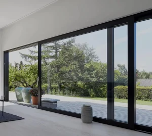 Anti Rust Frame & Smooth Slide Modern Residential Balcony Villa Patios Automatic Electric System Aluminum Sliding Door