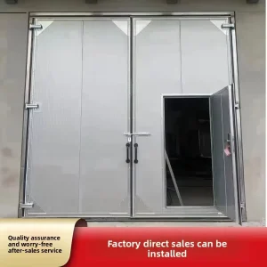 Anti-Theft Thermal Zinc Steel Sliding, Folding, or Hinged Door for Workshop, Industrial, or Cold Storage Use