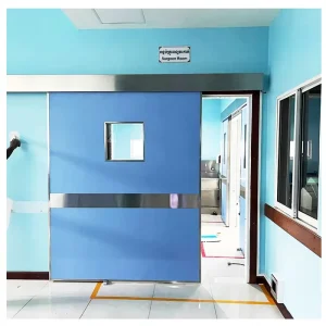 Antimicrobial Medical Airproof Hermetic High-Pressure Laminate Door, Automatic Airtight Operating Room Sliding Door