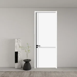 Apartment Bathroom Solid Wood Interior Modern Waterproof Anti-scratch Sound Insulation Door for Bedroom Workshop Finished