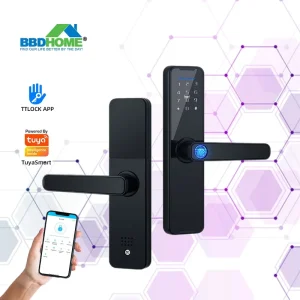 Apartment Digital Password Keyless Entry Smart Door Lock with App Control and Fingerprint Access
