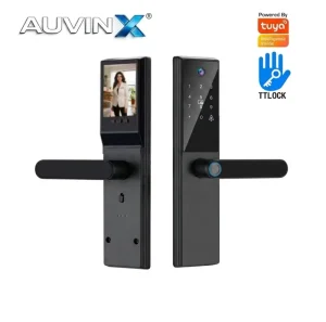 App Fingerprint Password IC Card Smart Door Lock with Camera Screen for Smart Home