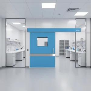 Automatic Airtight Stainless Steel Hermetic Sliding Door for Hospital Cleanrooms and Operating Theaters