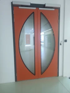Automatic Airtight Steel Cleanroom Door with Hermetic Seal