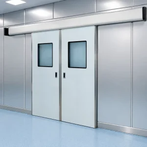 Automatic Airtight Steel Industrial Sliding Hermetic Door for Hospital Operating Rooms, Clinics, and Pharmaceutical Cleanrooms
