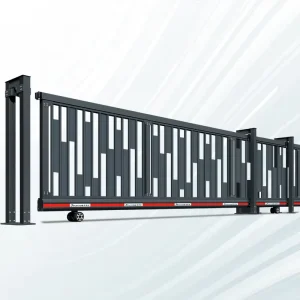 Automatic Aluminum Alloy Commercial Outdoor Industrial Sliding Gate for Entrance and Driveway Security