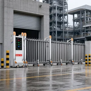 Automatic Aluminum Alloy Electric Telescopic Retractable Sliding Security Gate for Outdoor Parking Lot Access