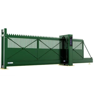 Automatic Aluminum Alloy Hidden Cantilever Sliding Double Gate for Industrial Park Entrance