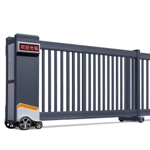 Automatic Aluminum Alloy Segmented Linear Trackless Electric Telescopic Sliding Gate for Factories and Parks