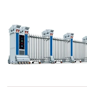 Automatic Aluminum Alloy Suspension Telescopic Gate with Remote Control for School, Factory, and Company Entrances