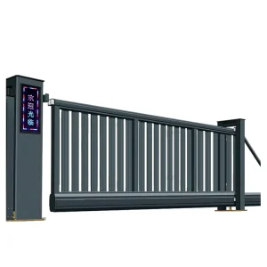 Automatic Aluminum Alloy Trackless Cantilever Sliding Security Gate for Villa Courtyard Garden