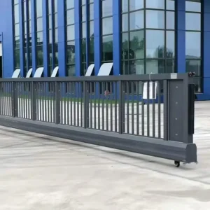 Automatic Aluminum Cantilever Sliding Gate, Trackless Suspended Electric Security Gate for Industrial Park Entrances