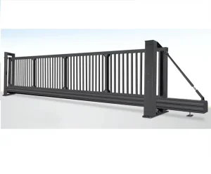 Automatic Aluminum Cantilever Sliding Gate with No Ground Track for Industrial Factory Entrance