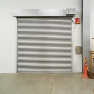 Automatic Aluminum Electric Roller Garage Door, Windproof Hurricane-Resistant Vertical Design