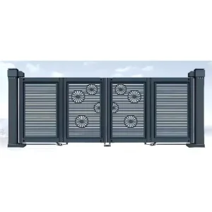Automatic Aluminum Electric Suspension Folding Sliding Gate for Villa and School Outdoor Use