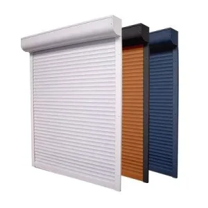 Automatic Aluminum Roller Shutter Garage Door Insulated Remote Control Custom Size