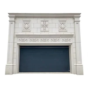 Automatic Aluminum Sectional Garage Door with Motor Thermal Insulated Overhead Flip Gate for Residential Use