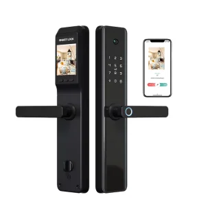 Automatic Aluminum Sliding Door Lock with Biometric Fingerprint Recognition, Waterproof WiFi, App Control, and Electronic Security