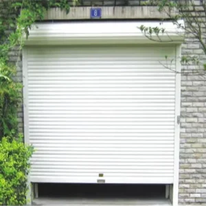 Automatic Aluminum and Steel Roll-Up Garage Door with Remote Control, Exterior Anti-Theft