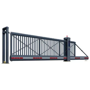 Automatic Cantilever Sliding Security Gate for Factory and Warehouse Driveways