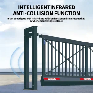 Automatic Commercial Mall Apartment Villa Sliding Gate Corrosion-Resistant Aluminum Alloy Outdoor