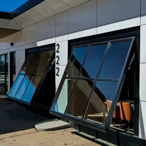 Automatic Contemporary Residential Aluminum Tempered Plexiglass Overhead Tilt Up Garage Door