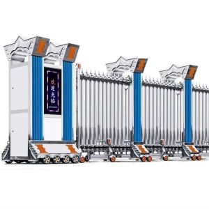 Automatic Control Electric Telescopic Folding Gate for Enterprise Entrance