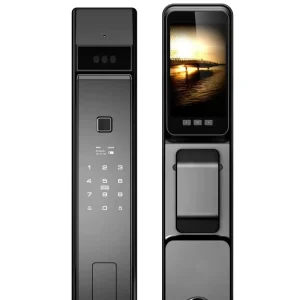 Automatic Digital Fingerprint Smart Door Lock with 3D Face Recognition and Camera, Aluminium