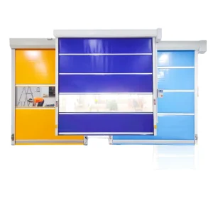 Automatic Dust-Free PVC Stainless Steel Quick Rolling Shutter Door for Supermarket Interior Use
