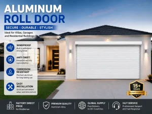 Automatic Electric Aluminum Alloy Insulated Windproof Anti-Theft Rolling Shutter Door for Commercial Shop