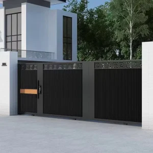 Automatic Electric Aluminum Alloy Sliding Gate for Villas and Courtyards, Anti-Theft
