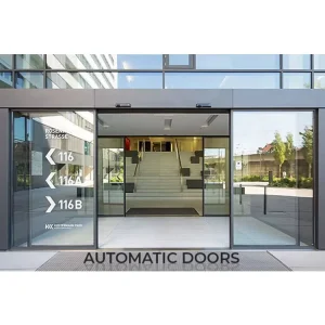 Automatic Electric Aluminum Alloy Sliding Glass Door for Supermarket and Mall Use