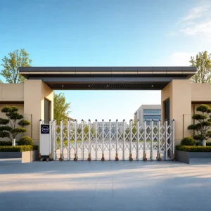 Automatic Electric Aluminum Alloy and Stainless Steel Telescopic Security Gate