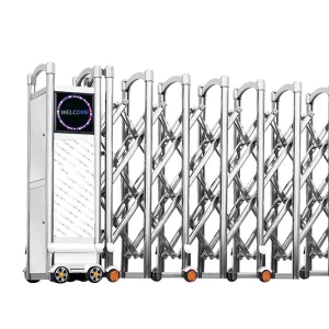 Automatic Electric Aluminum Folding Sliding Retractable Gate for Factory and School Fences