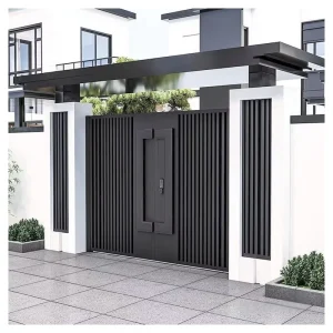 Automatic Electric Aluminum Privacy Slide Gate Heavy-Duty Outdoor Estate Driveway Security Gate