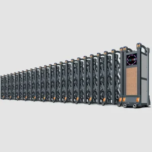 Automatic Electric Aluminum Telescopic Sliding Security Gate for Offices, Schools, and Apartments