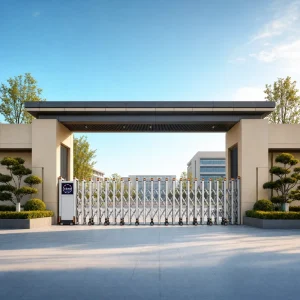 Automatic Electric Aluminum and Stainless Steel Telescopic Security Gate